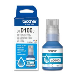 BROTHER BTD100 CYAN INK BOTTLE