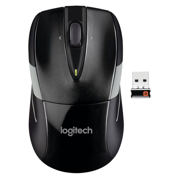 Logitech M525 Wireless Mouse, Black/Gray